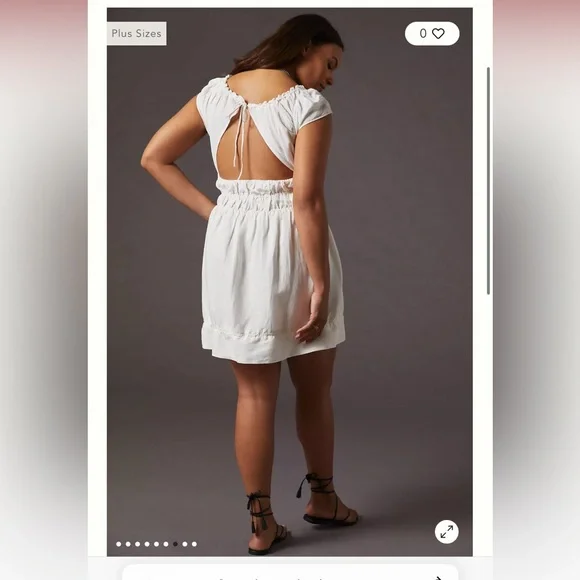 Anthropologie Smock Waist Mini Dress - Picture 5 of 10